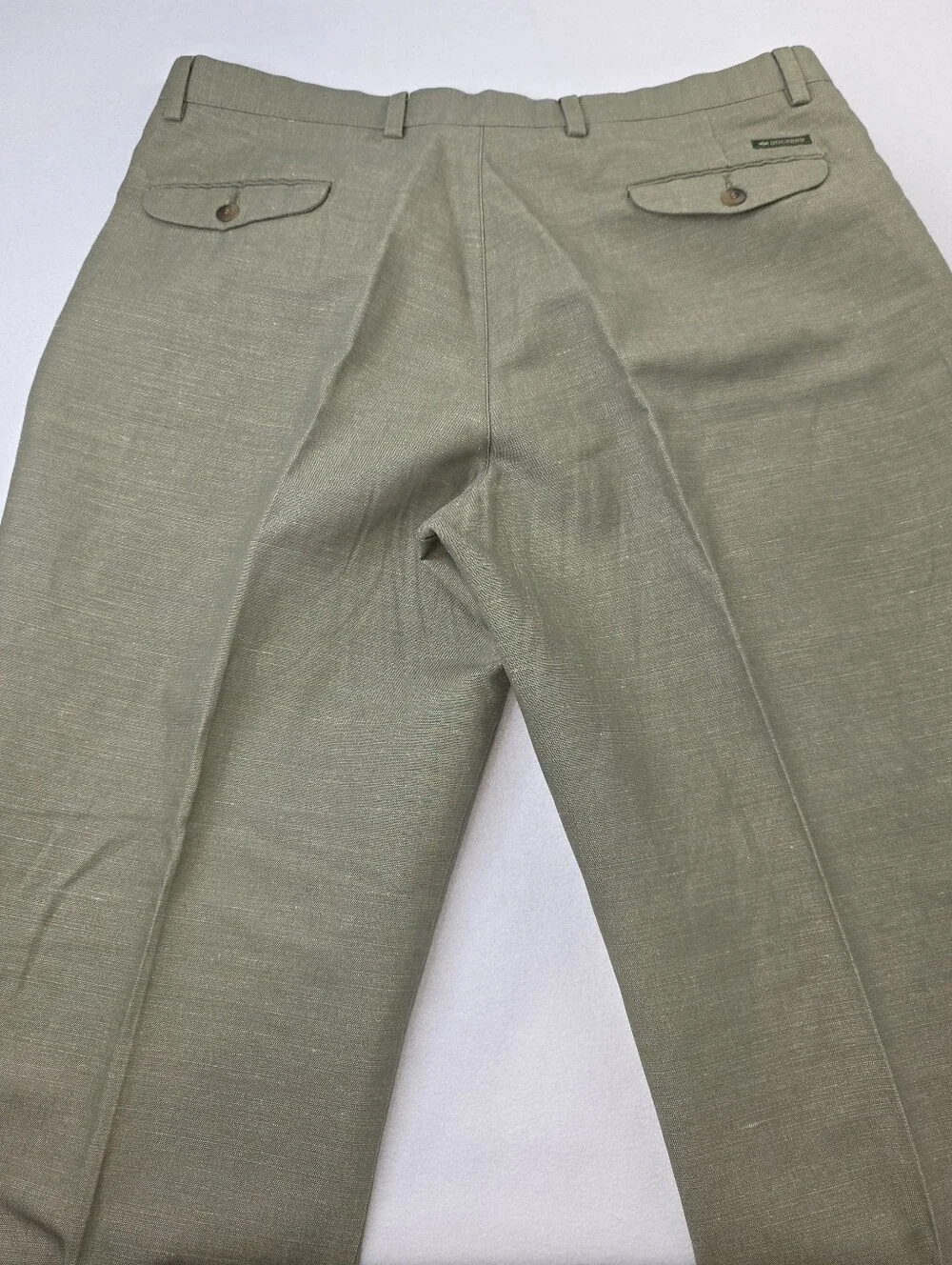 Dockers Khakis Men's Classic Pleated Dress Pants Green Size 38x30 CU-3730